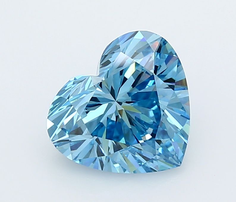 Heart Fancy Vivid Blue Lab-grown Diamond 2.57ct VVS2 loose diamond