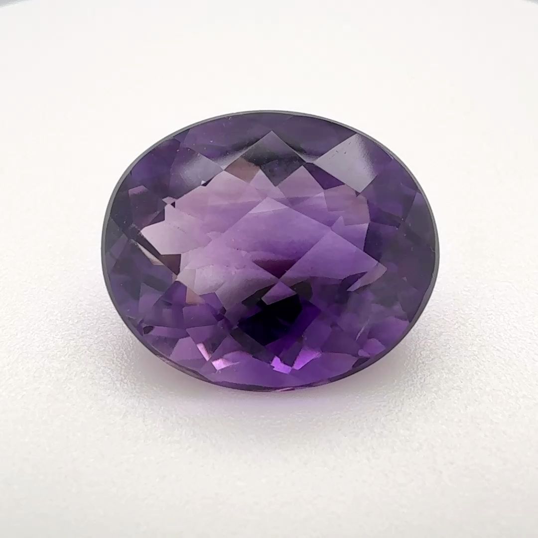 Oval Purple Amethyst 7.14ct loose gemstone