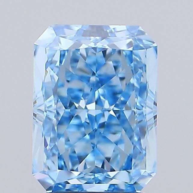 Radiant Fancy Vivid Blue Lab-grown Diamond 2.03ct VVS2 loose diamond