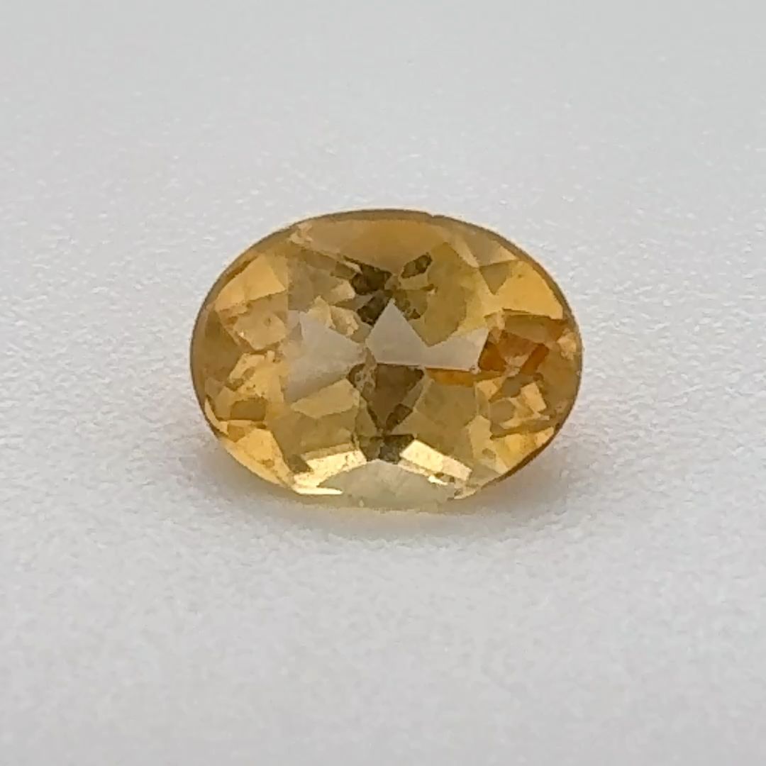 Oval Orange Topaz 0.575ct loose gemstone