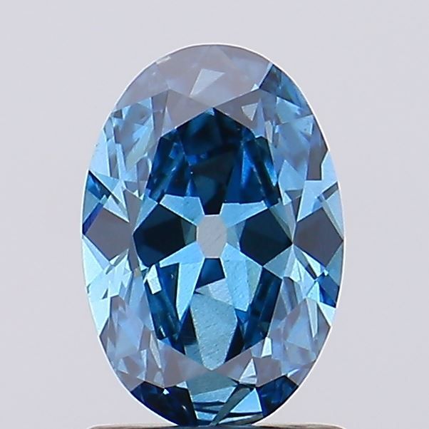 European Cut Fancy Vivid Blue Lab-grown Diamond 1.13ct VS2 loose diamond