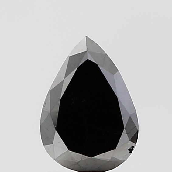 Pear Black Natural Diamond 1.44ct VS2 loose diamond