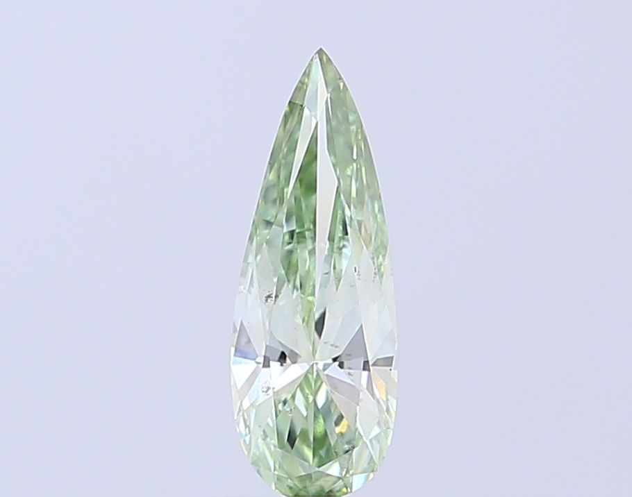 Pear Fancy Vivid Green Lab-grown Diamond 0.79ct VS2 loose diamond