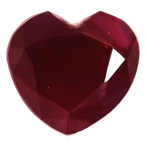 Heart Red Ruby 2.06ct loose gemstone