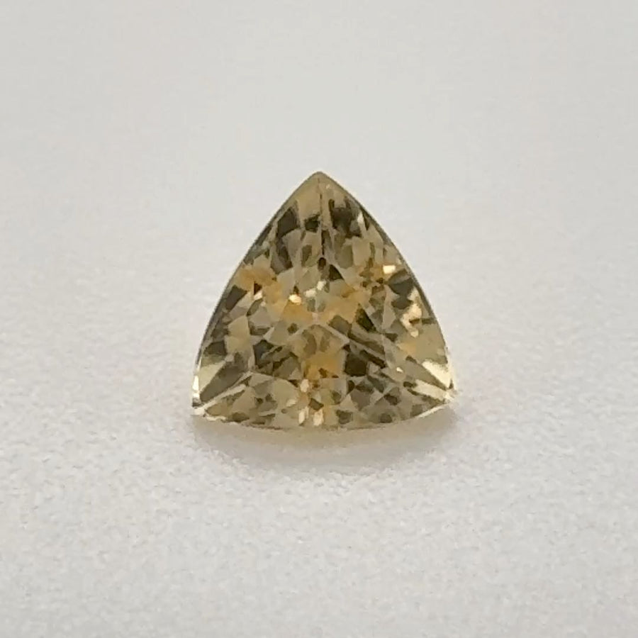 Trilliant Yellow Topaz 0.495ct loose gemstone