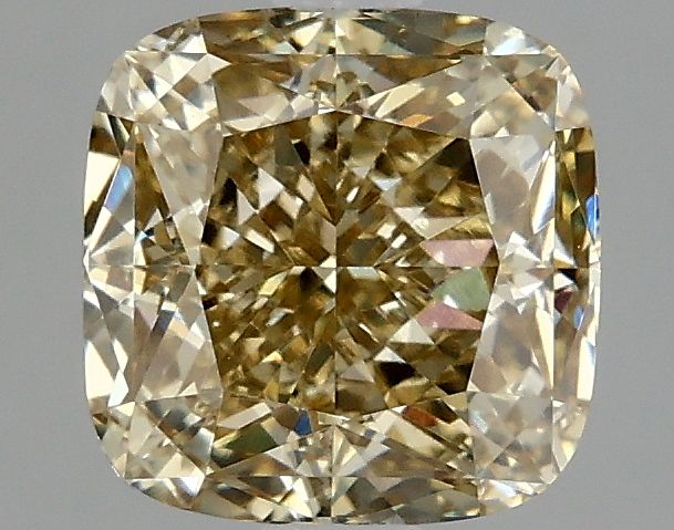 Cushion Fancy Gray Yellow Lab-grown Diamond 2.1ct VVS2 loose diamond