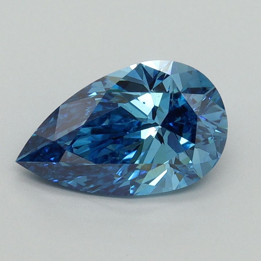 Pear Fancy Vivid Blue Lab-grown Diamond 1.5ct VS2 loose diamond
