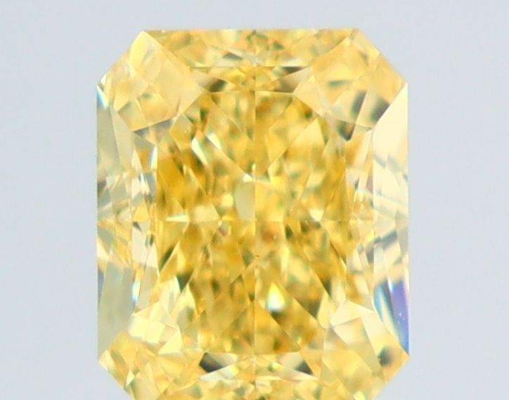 Radiant Fancy Intense Yellow Natural Diamond 1.02ct VS1 loose diamond