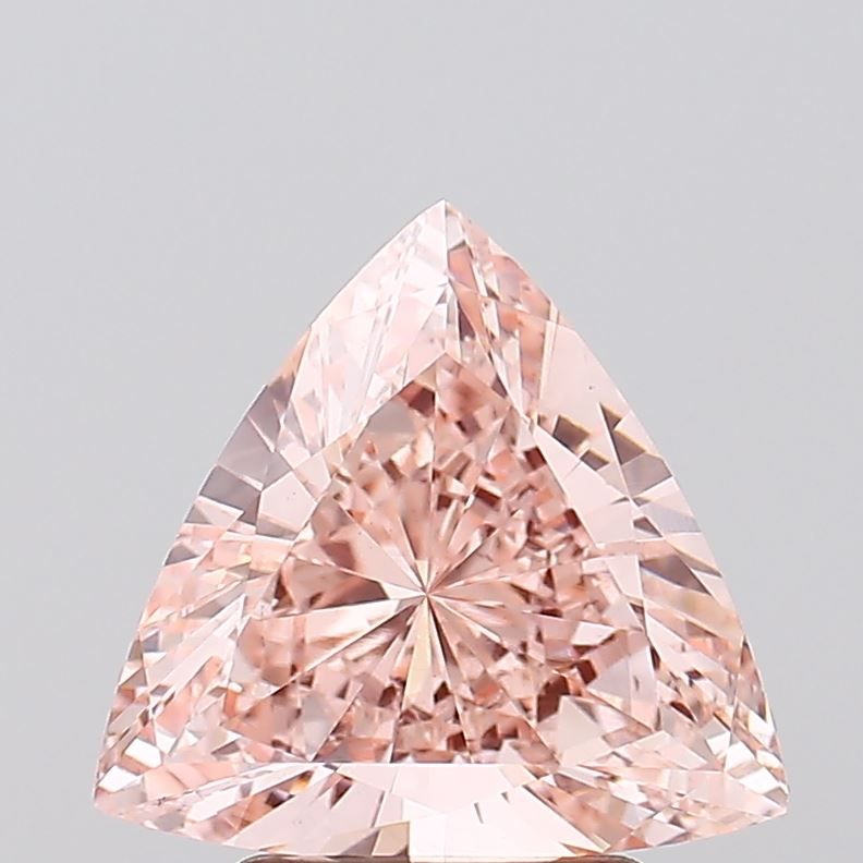 Triangular Fancy Intense Pink Lab-grown Diamond 2.1ct VS1 loose diamond