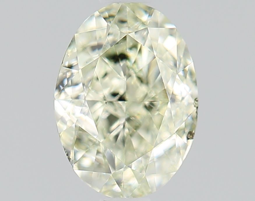 Oval Fancy Yellow Green Natural Diamond 1.05ct I1 loose diamond