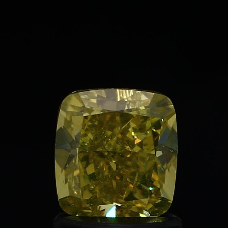 Cushion Fancy Brownish Greenish Yellow Natural Diamond 1.16ct SI1 loose diamond