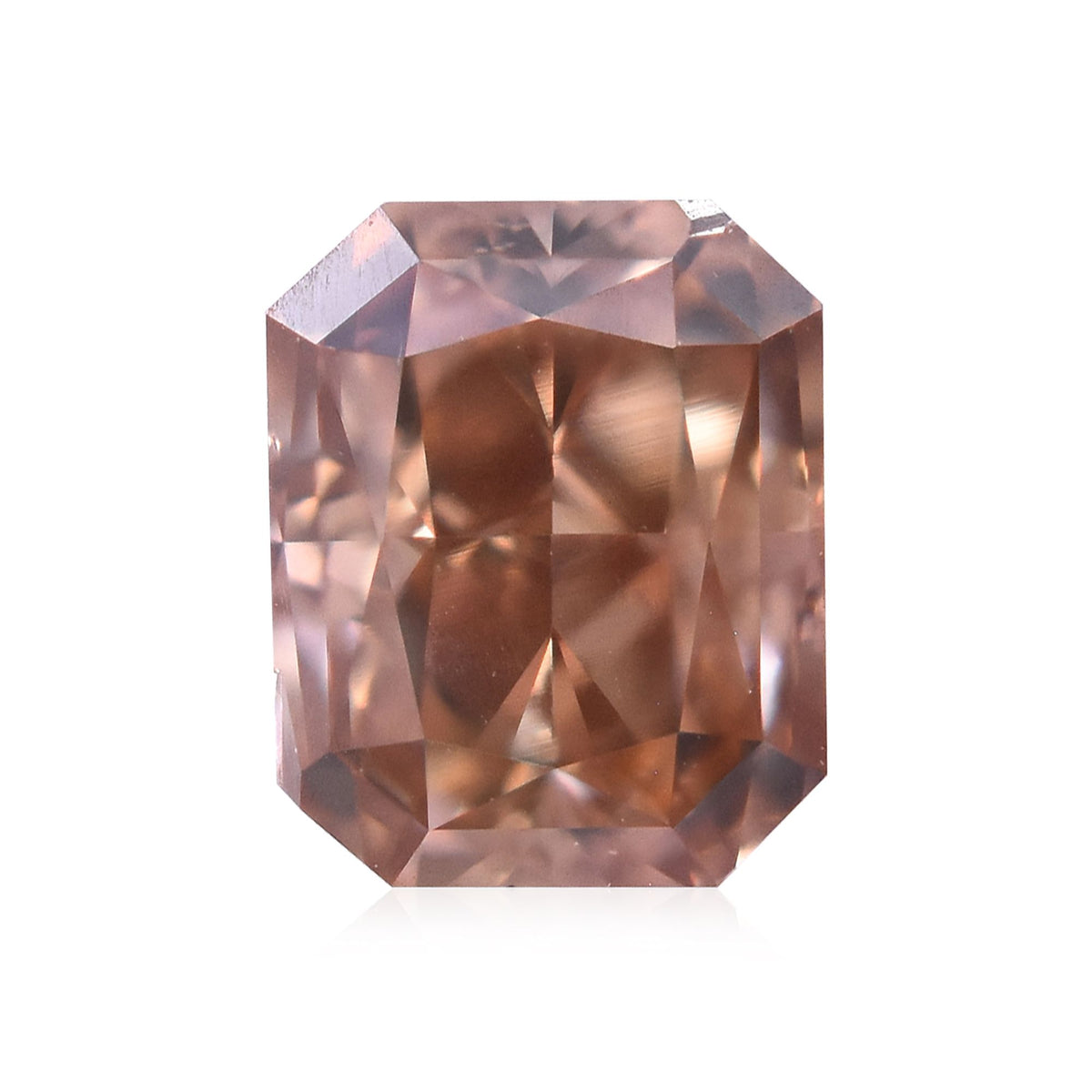 Radiant Fancy Orange Brown Natural Diamond 0.4ct SI1 loose diamond