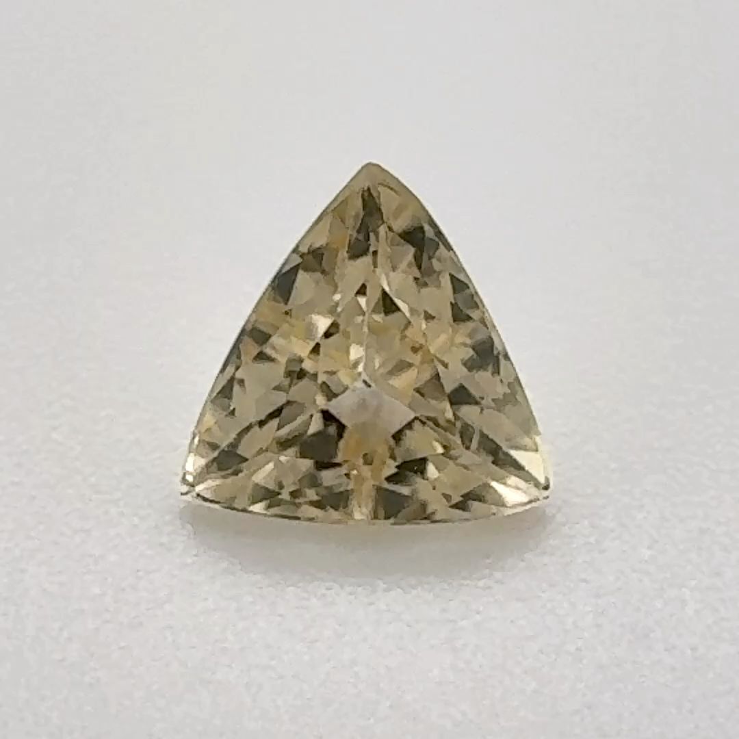 Trilliant Yellow Topaz 0.845ct loose gemstone
