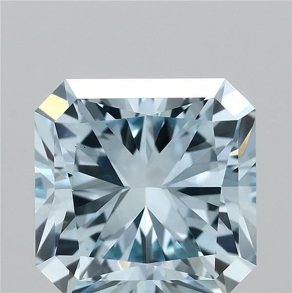 Square Radiant Fancy Intense Blue Lab-grown Diamond 3.03ct VS1 loose diamond