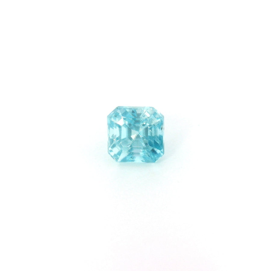 Octagonal Blue Zircon 1.55ct loose gemstone