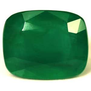 Cushion Green Emerald 4.11ct loose gemstone