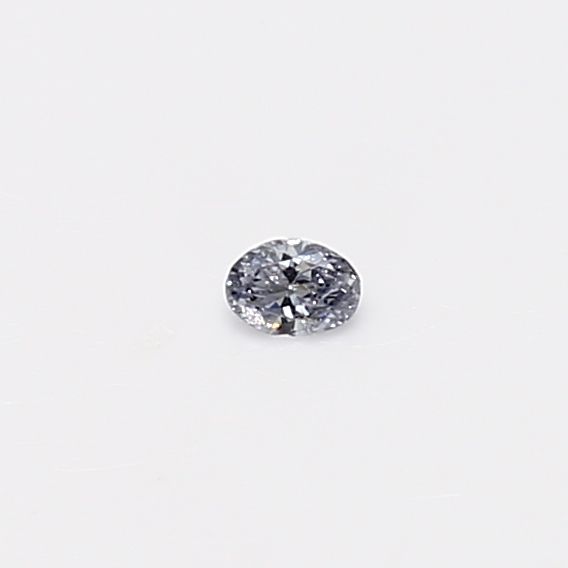Oval Fancy Light Gray Blue Natural Diamond 0.04ct loose diamond