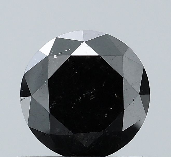 Round Black Natural Diamond 0.74ct VS1 loose diamond