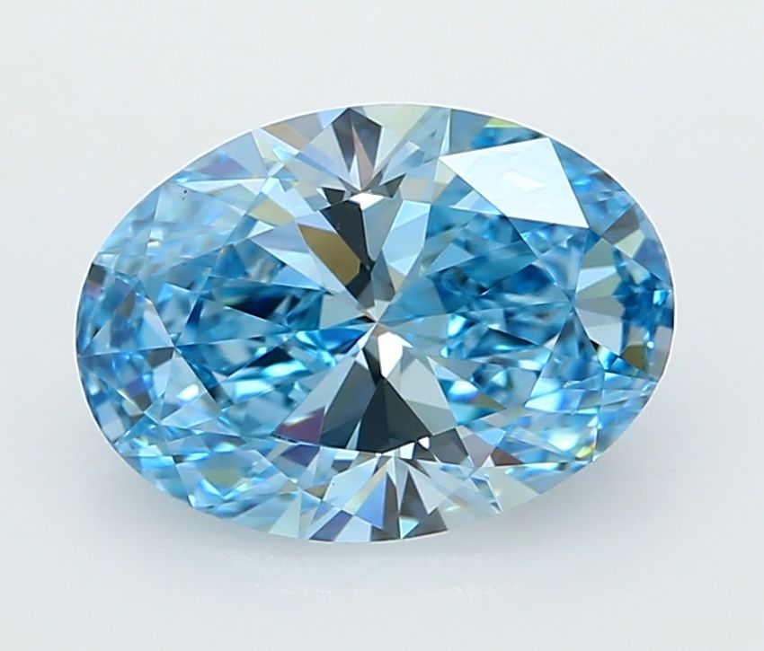 Oval Fancy Vivid Blue Lab-grown Diamond 2.53ct VVS2 loose diamond