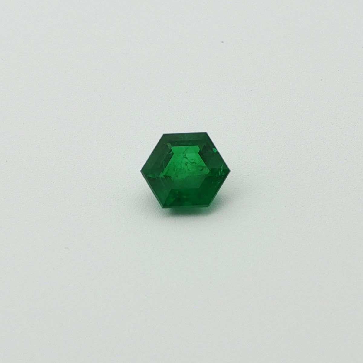 Hexagonal Green Emerald 0.72ct loose gemstone