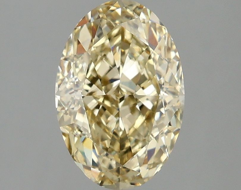 Oval Fancy Intense Yellow Lab-grown Diamond 2.1ct VVS2 loose diamond