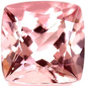 Cushion Pink Morganite 1.59ct loose gemstone