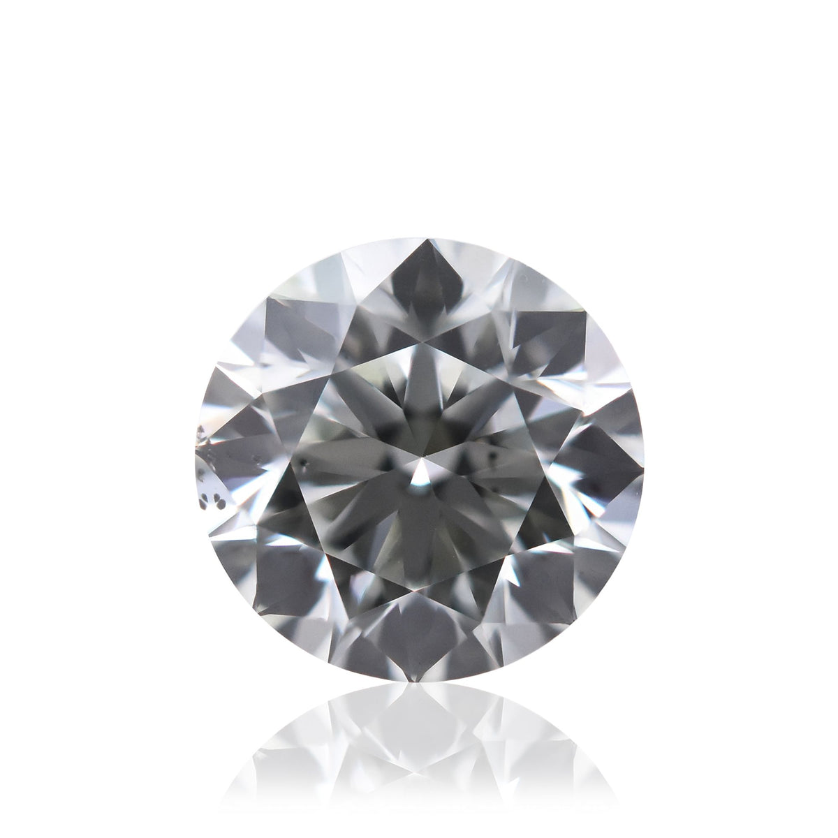 Round Light Yellow Green Natural Diamond 1ct loose diamond