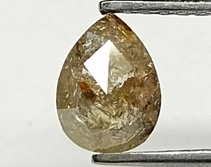 Pear Salt And Pepper Natural Diamond 0.48ct I3 loose diamond