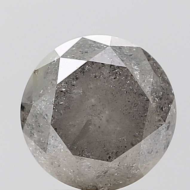 Round Salt And Pepper Natural Diamond 2.79ct VVS2 loose diamond