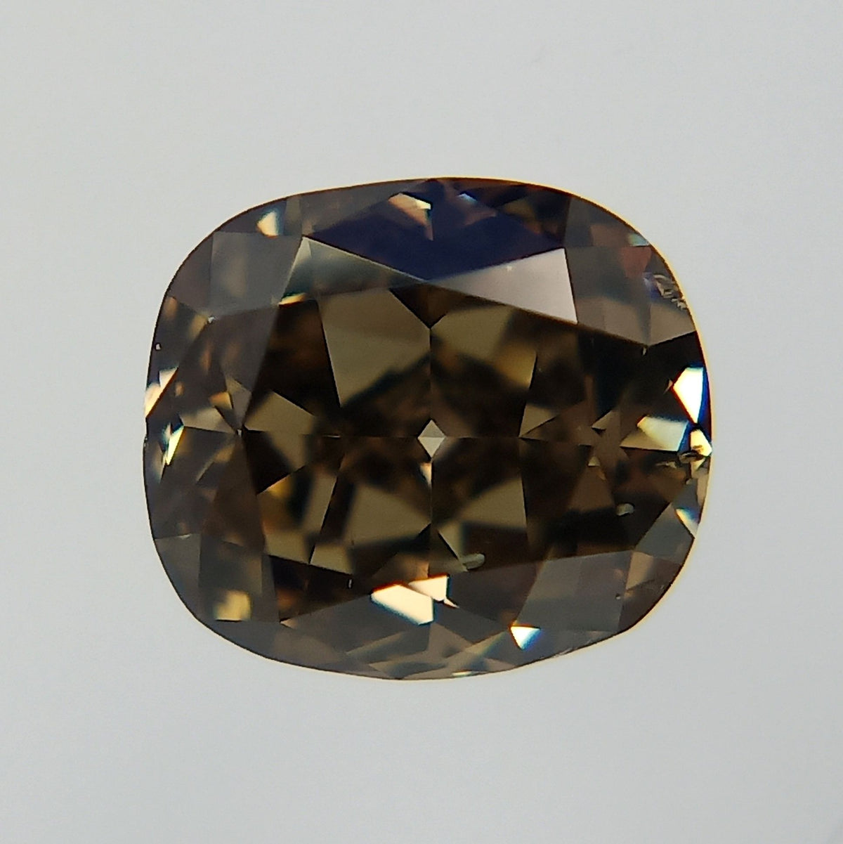 Cushion Fancy Dark Brown Natural Diamond 0.4ct SI1 loose diamond