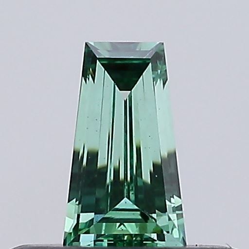 Tapered Baguette Fancy Vivid Green Lab-grown Diamond 0.19ct VS2 loose diamond