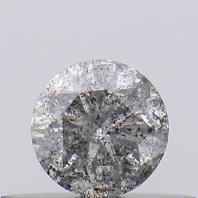 Round Salt And Pepper Natural Diamond 0.26ct I3 loose diamond