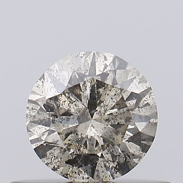 Round Salt And Pepper Natural Diamond 0.36ct I3 loose diamond