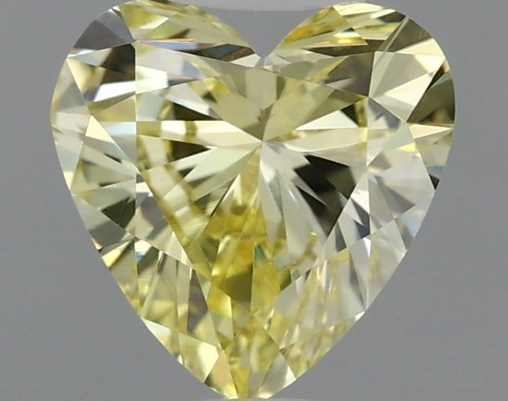 Heart Fancy Intense Yellow Lab-grown Diamond 0.74ct VVS2 loose diamond