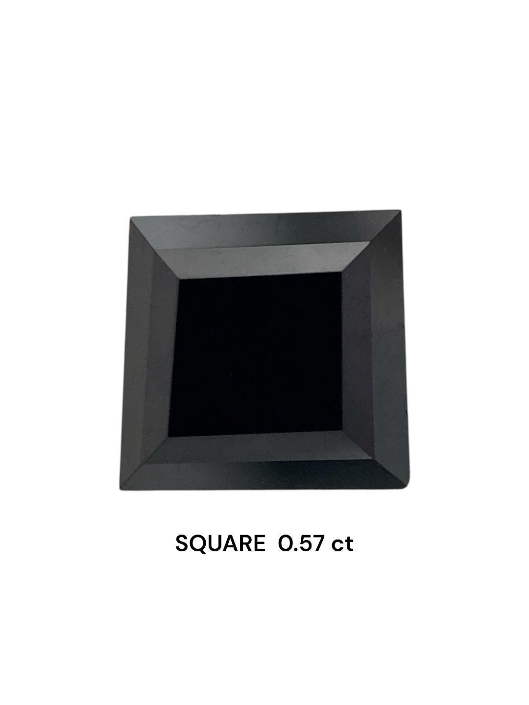 Square Fancy Black Natural Diamond 0.57ct VVS2 loose diamond