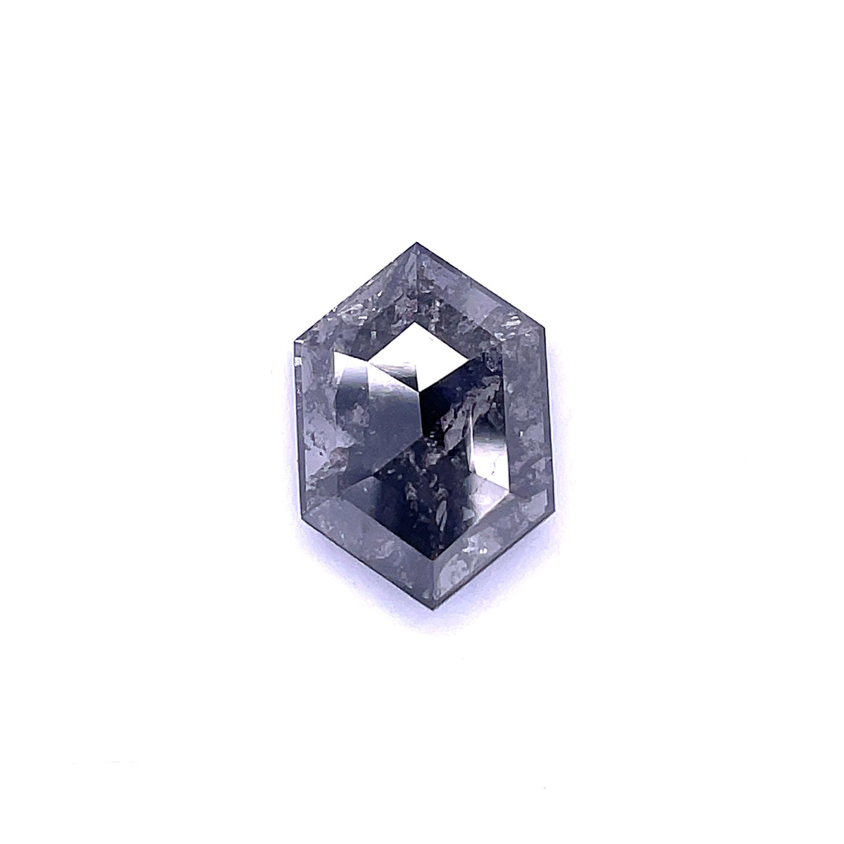 Hexagonal Salt And Pepper Natural Diamond 4.2ct loose diamond