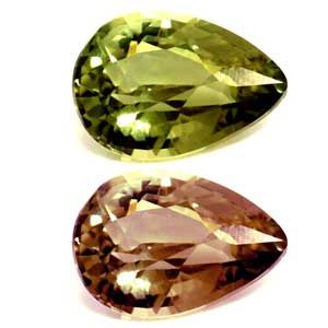 Pear Green Alexandrite 0.96ct loose gemstone