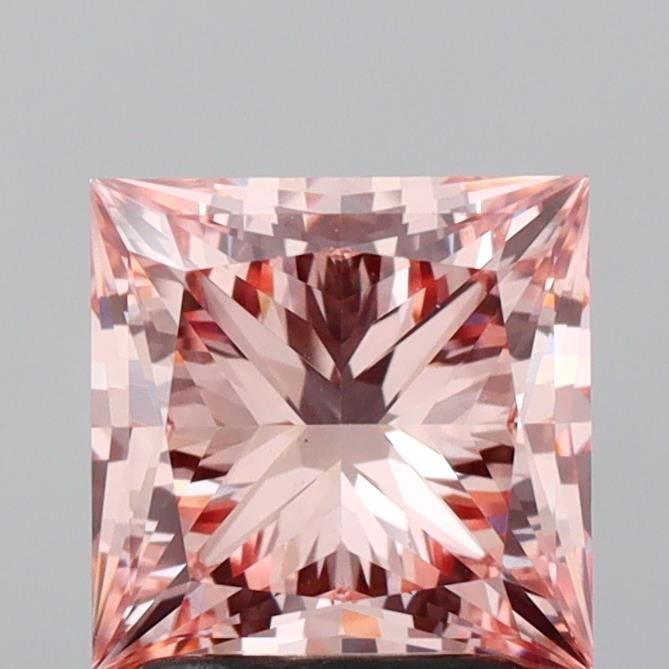 Princess Fancy Intense Pink Lab-grown Diamond 2.16ct VS1 loose diamond