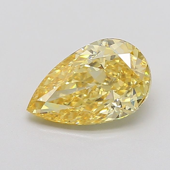 Pear Fancy Intense Yellow Lab-grown Diamond 2.67ct VS1 loose diamond