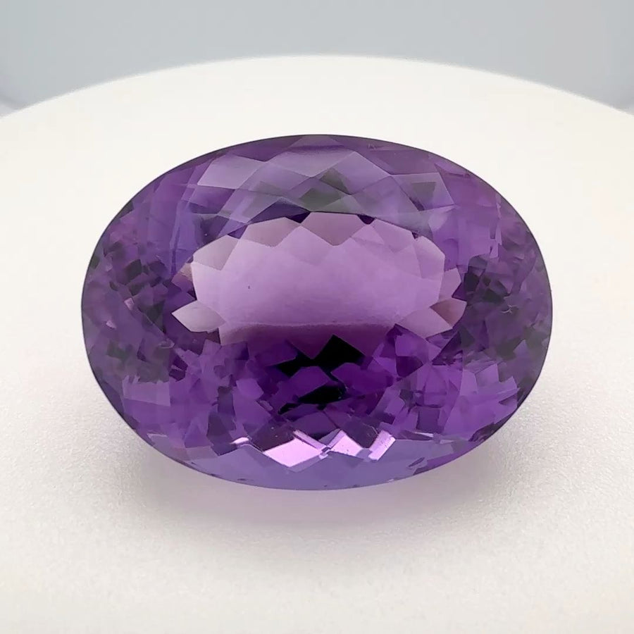 Oval Purple Amethyst 22.36ct loose gemstone