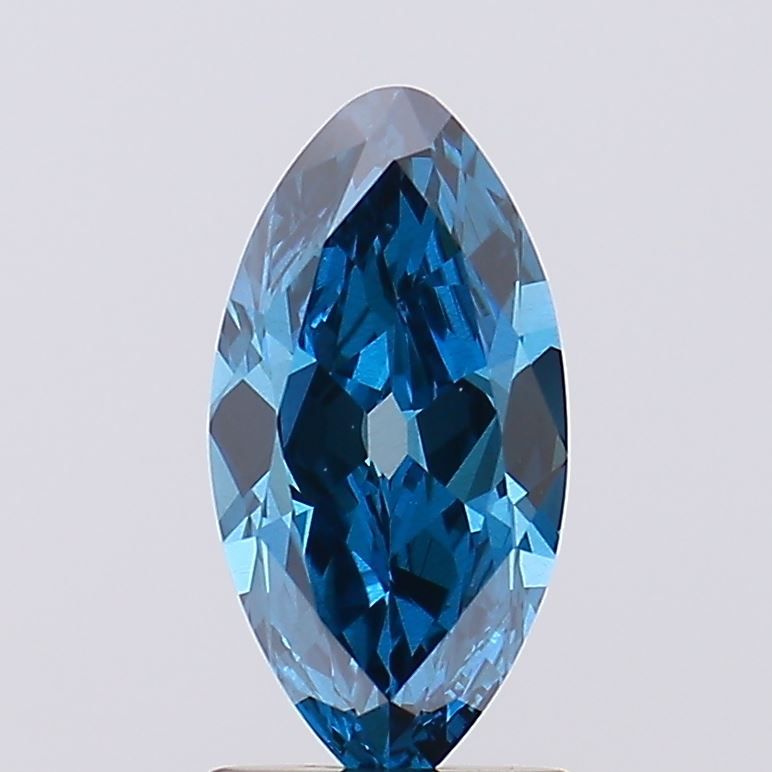 European Cut Fancy Vivid Blue Lab-grown Diamond 1.27ct VS2 loose diamond