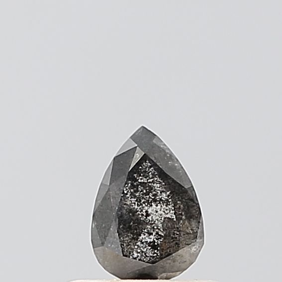Pear Salt And Pepper Natural Diamond 0.39ct VS1 loose diamond