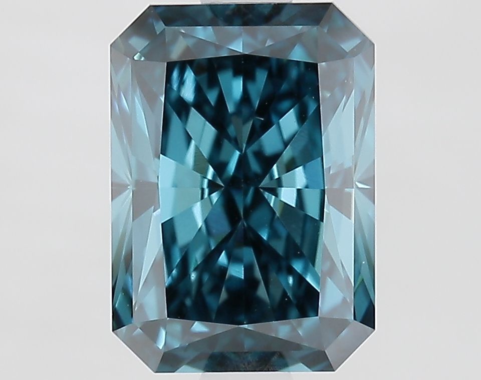 Radiant Fancy Vivid Blue Lab-grown Diamond 1.84ct VS1 loose diamond