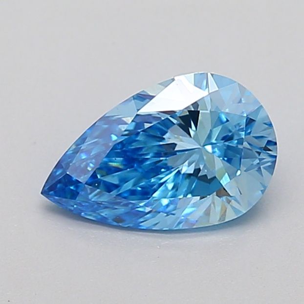 Pear Fancy Vivid Blue Lab-grown Diamond 0.81ct VS1 loose diamond