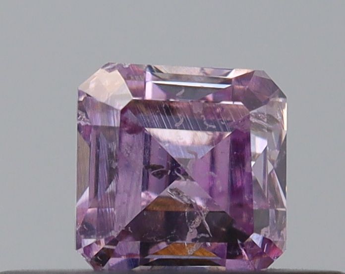 Square Emerald Fancy Intense Pink Purple Natural Diamond 0.25ct I2 loose diamond