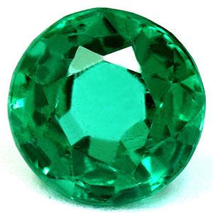 Round Green Emerald 1.06ct loose gemstone