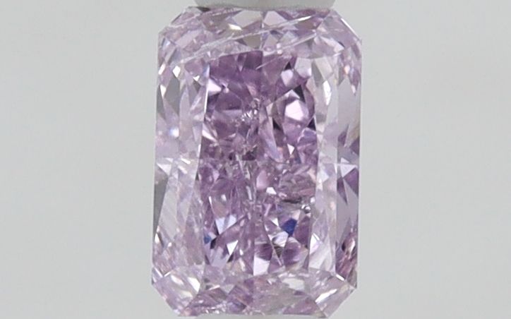 Radiant Fancy Intense Pinkish Purple Natural Diamond 0.3ct I1 loose diamond
