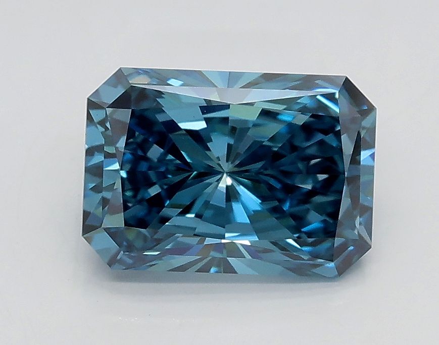 Radiant Fancy Vivid Blue Lab-grown Diamond 1.4ct VVS2 loose diamond