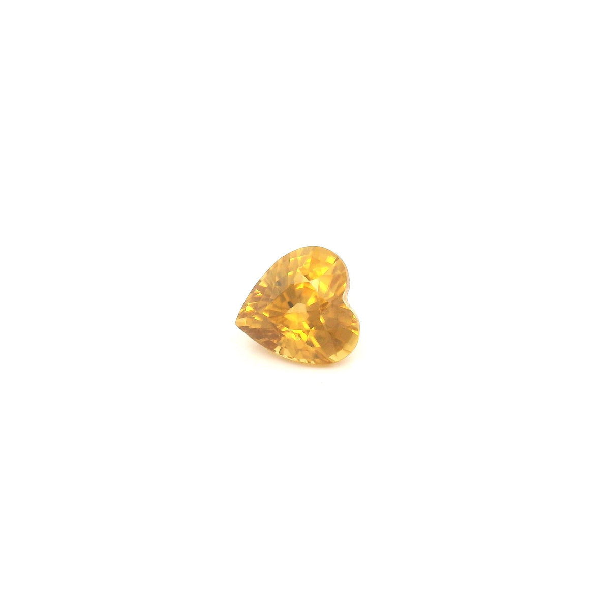 Heart Yellow Zircon 1.25ct loose gemstone