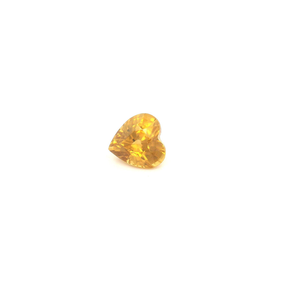 Heart Yellow Zircon 1.25ct loose gemstone